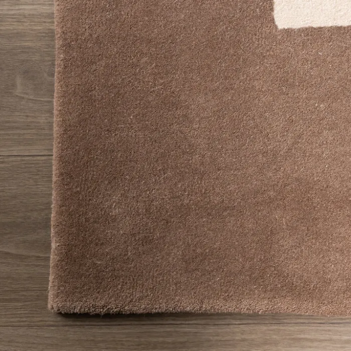 Wollteppich Abstrakt - Jules Creme Taupe