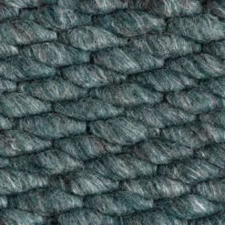 Wollteppich - Brilliant Blau Grün