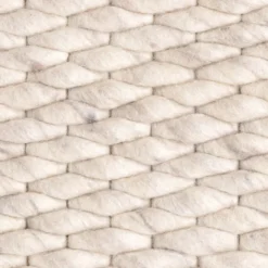 Wollteppich - Brilliant Creme Weiß