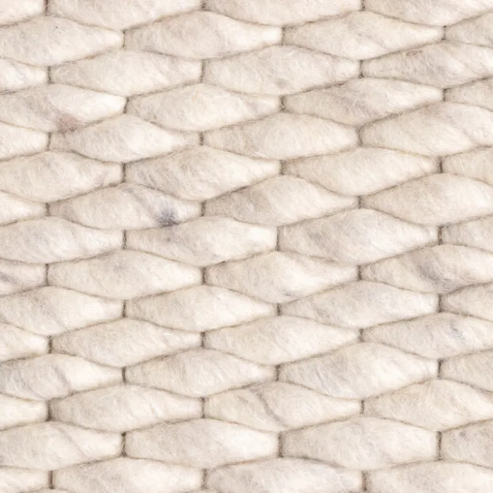 Wollteppich - Brilliant Creme Weiß