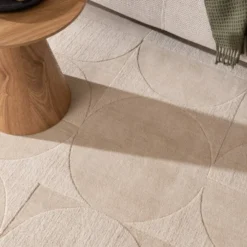 Wollteppich - Giselle Circles Creme