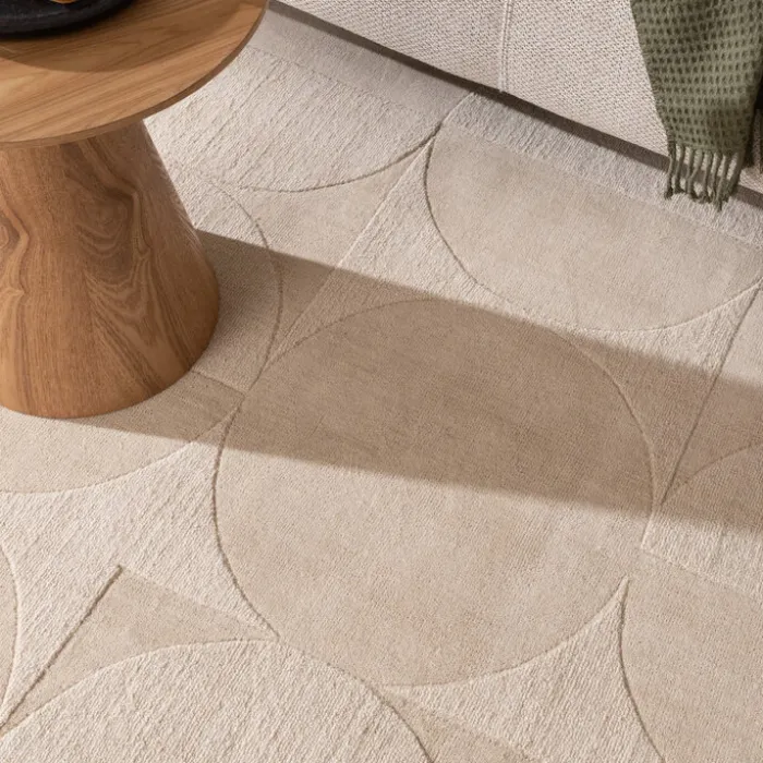 Wollteppich - Giselle Circles Creme