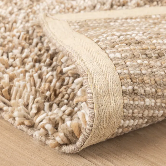 Wollteppich Hochflor - Elin Beige