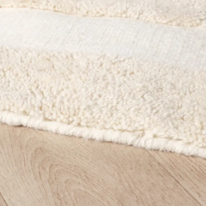 Wollteppich - Judith Border Creme