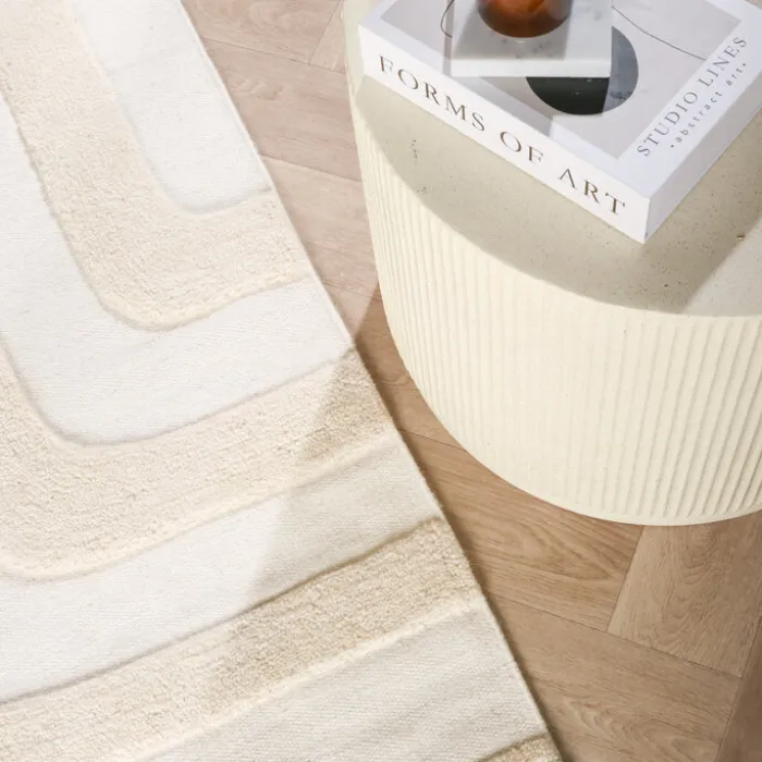 Wollteppich - Judith Lines Creme