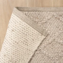 Wollteppich - Knit Beige