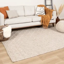 Wollteppich - Knit Beige