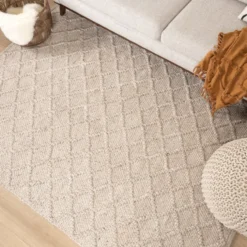 Wollteppich - Knit Beige