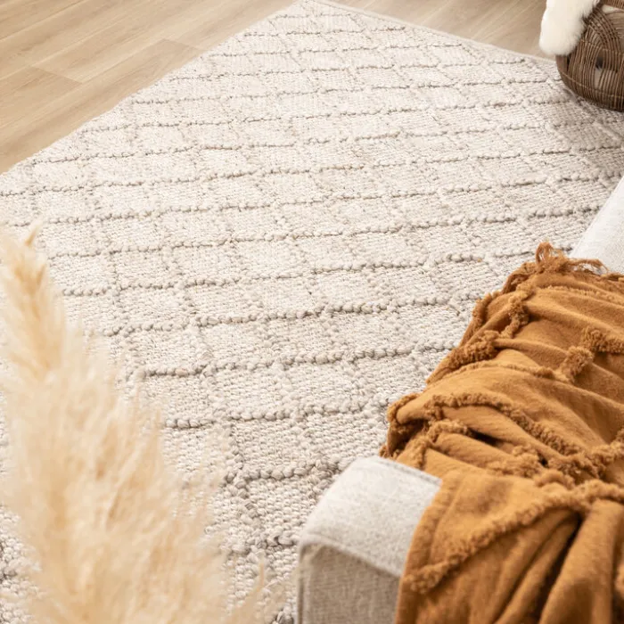 Wollteppich - Knit Beige