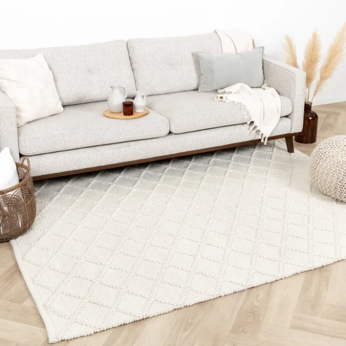 Wollteppich - Knit Creme