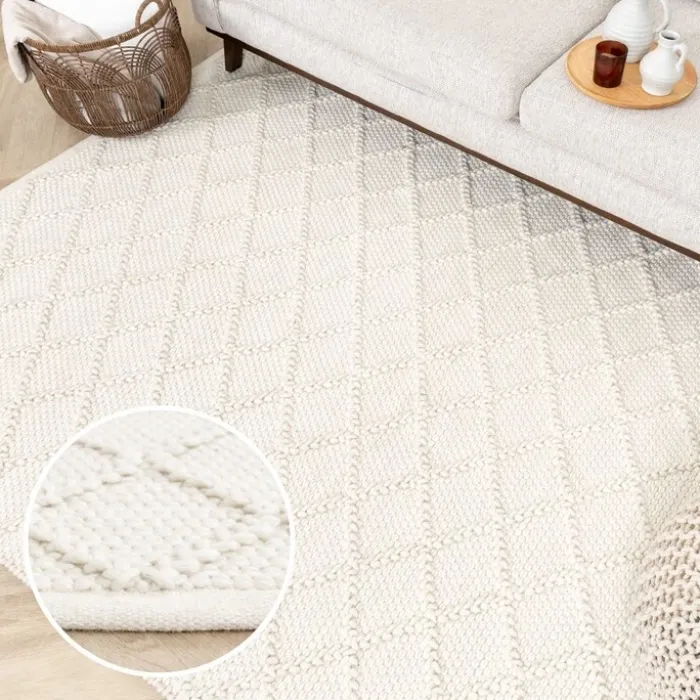 Wollteppich - Knit Creme