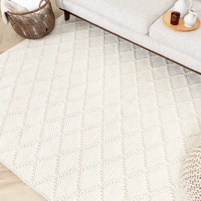 Wollteppich - Knit Creme