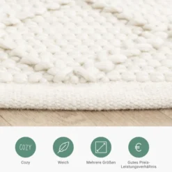 Wollteppich - Knit Creme