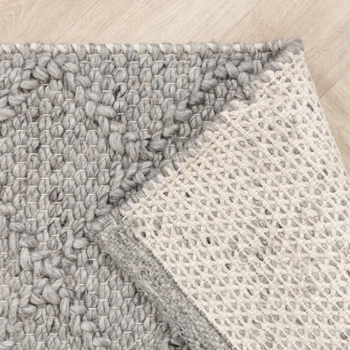 Wollteppich - Knit Grau