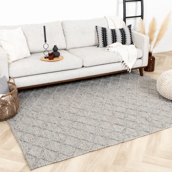 Wollteppich - Knit Grau