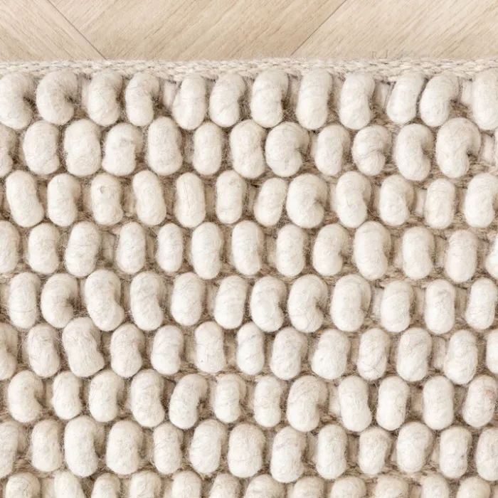 Wollteppich - Luminous Creme Weiß