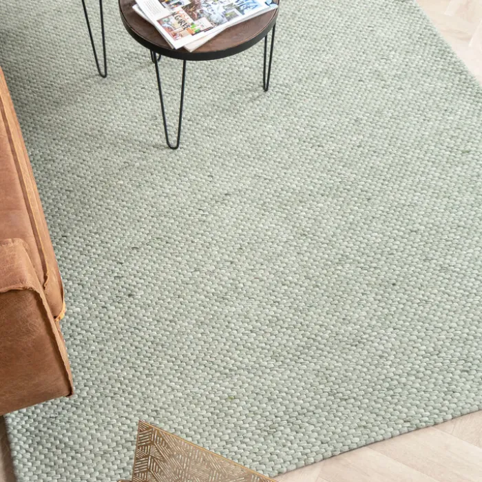 Wollteppich - Melange Mint