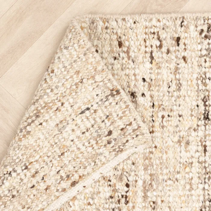 Wollteppich - Nero Beige Meliert