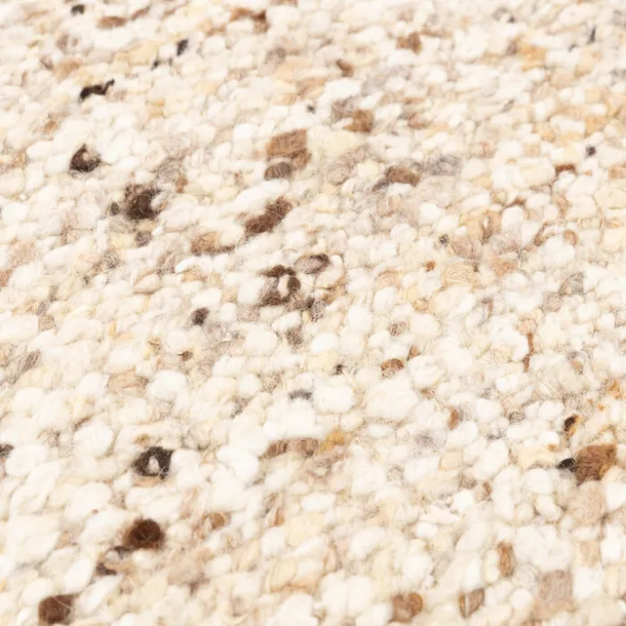 Wollteppich - Nero Beige Meliert