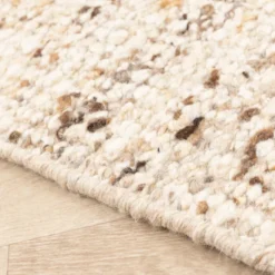 Wollteppich - Nero Beige Meliert