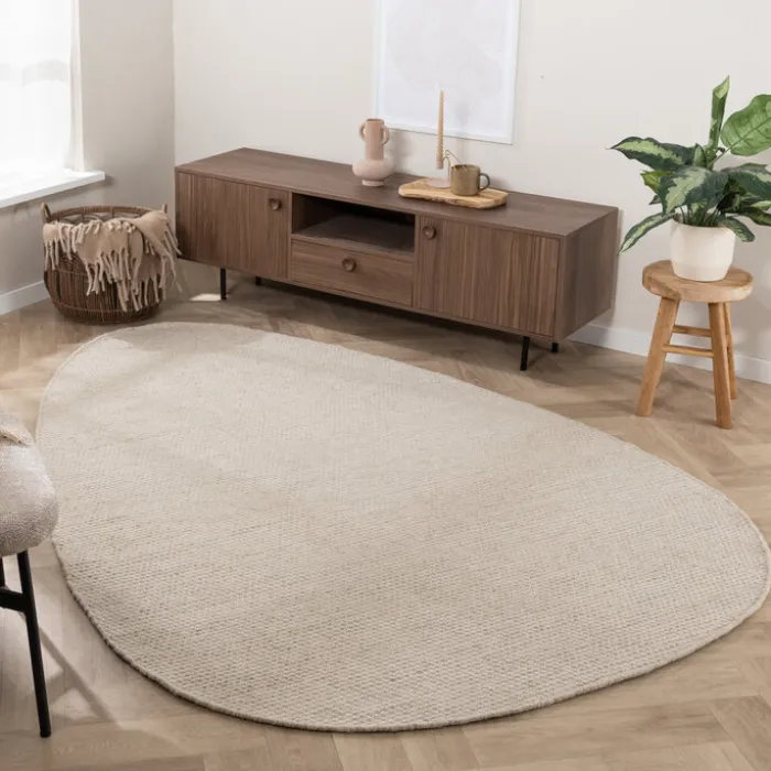 Wollteppich Organisch - Bliss Creme Weiß