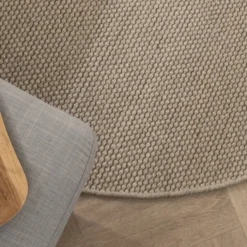 Wollteppich Rund - Bliss Beige Braun