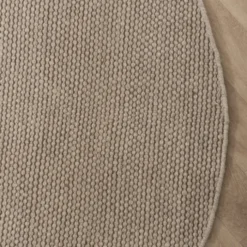 Wollteppich Rund - Bliss Beige Braun