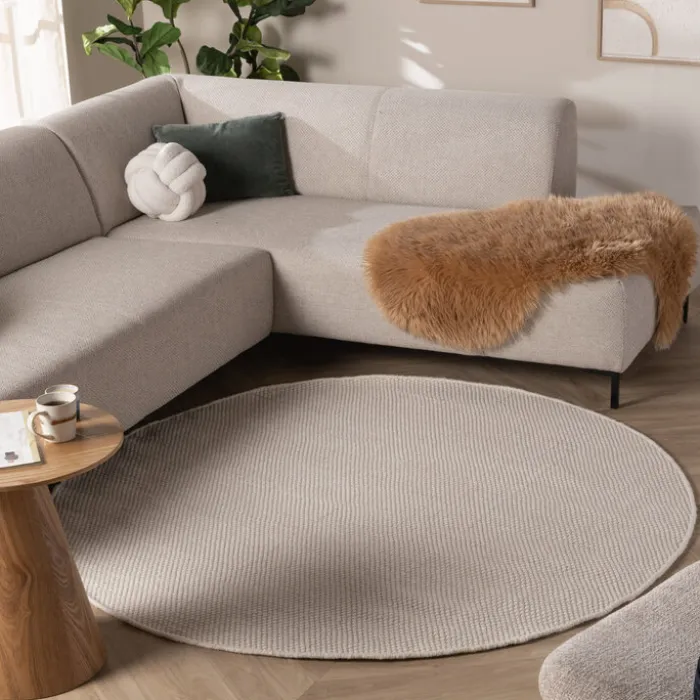 Wollteppich Rund - Bliss Creme