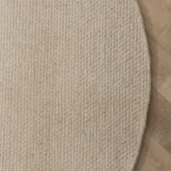 Wollteppich Rund - Bliss Creme Weiß