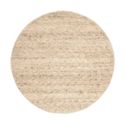 Wollteppich Rund - Feline Taupe Meliert