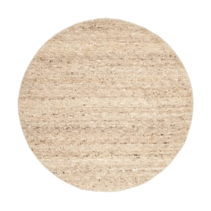 Wollteppich Rund - Feline Taupe Meliert