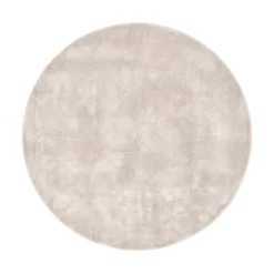 Wollteppich rund - Leone Creme