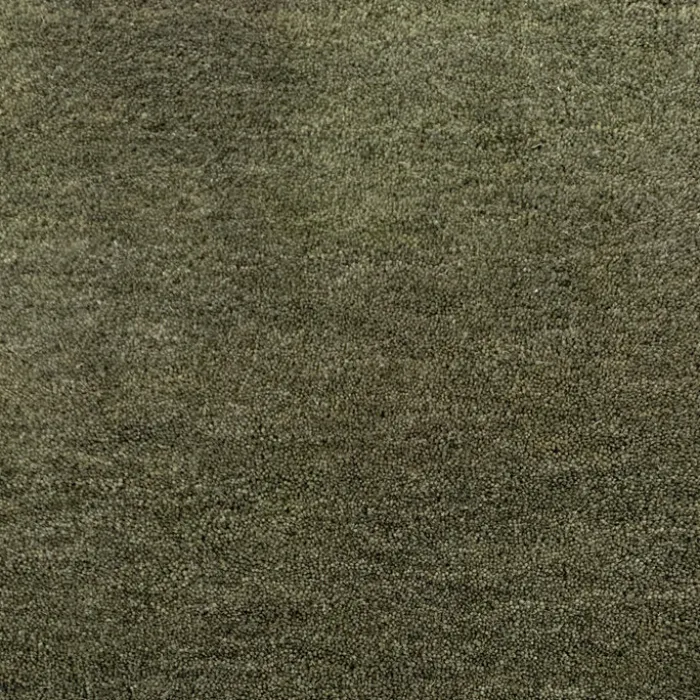 Wollteppich rund - Leone Grün