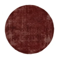 Wollteppich rund - Leone Rot