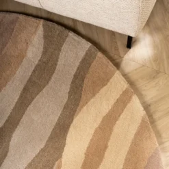 Wollteppich Rund - Liora Beige