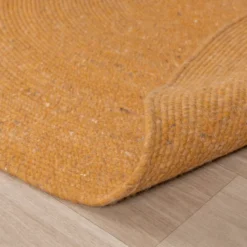 Wollteppich Rund - Wise Gelb Orange 378