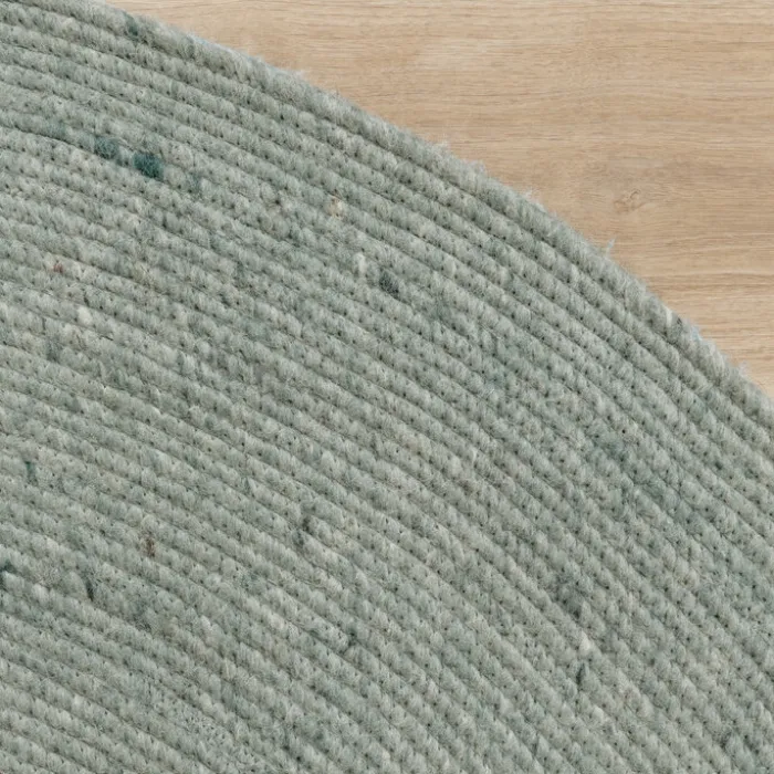 Wollteppich Rund - Wise Grün 411