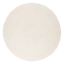 Wollteppich Rund - Wise Weiß 001
