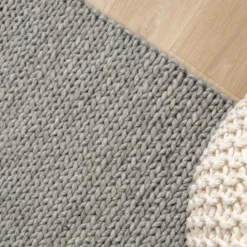 Wollteppich - Twist Grau