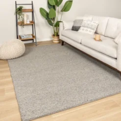 Wollteppich - Twist Grau