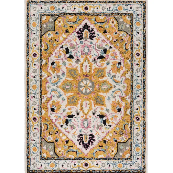 Wollteppich - Wallo Dahlia Gelb/Bunt