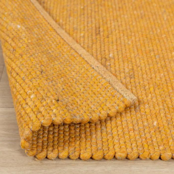 Wollteppich - Wise Gelb Orange 378