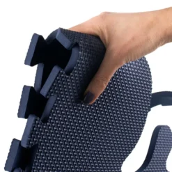 XL Foam Puzzlematte - Lio Wald Dunkelblau Weiß - 180x180cm